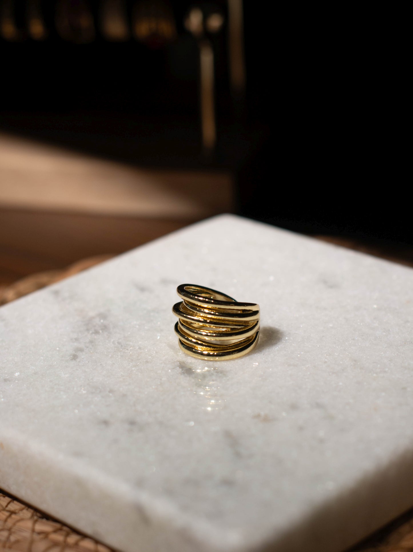 Anillo Vínculo Dorado